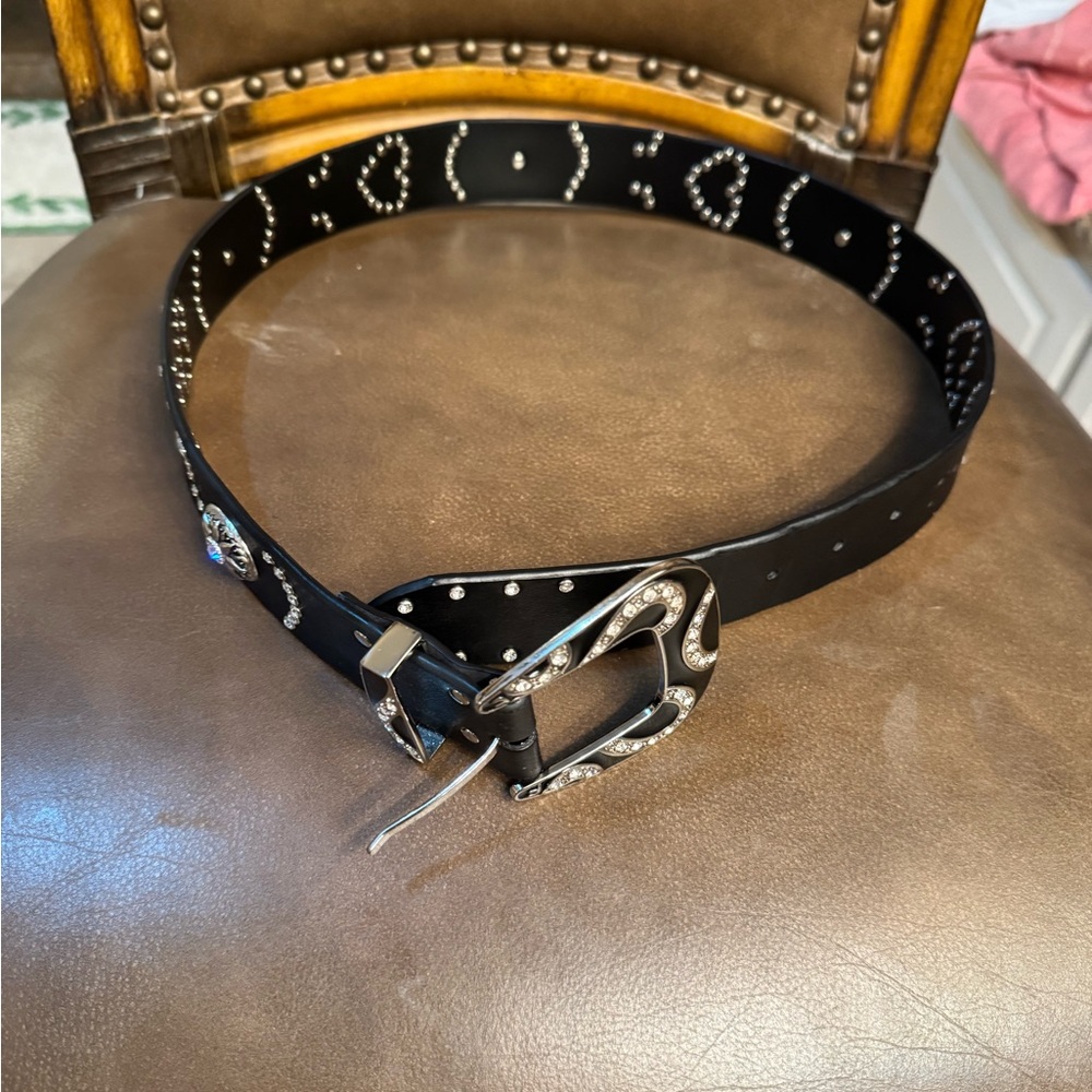 Elegant Black Studded Belt